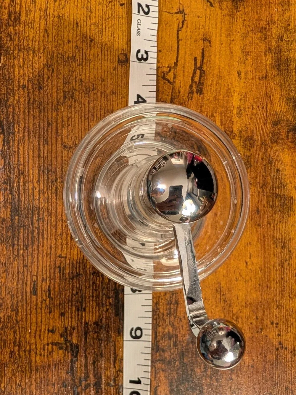 Trudeau Clear Acrylic Nutmeg Grinder Chrome Crank Manual Spice Mill Kitchen Tool